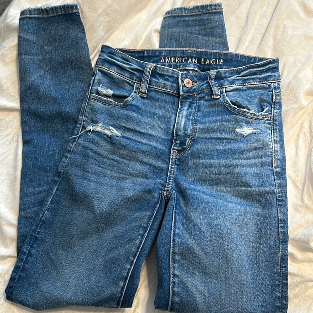 American Eagle next level stretch skinny jeans - size 0 regular